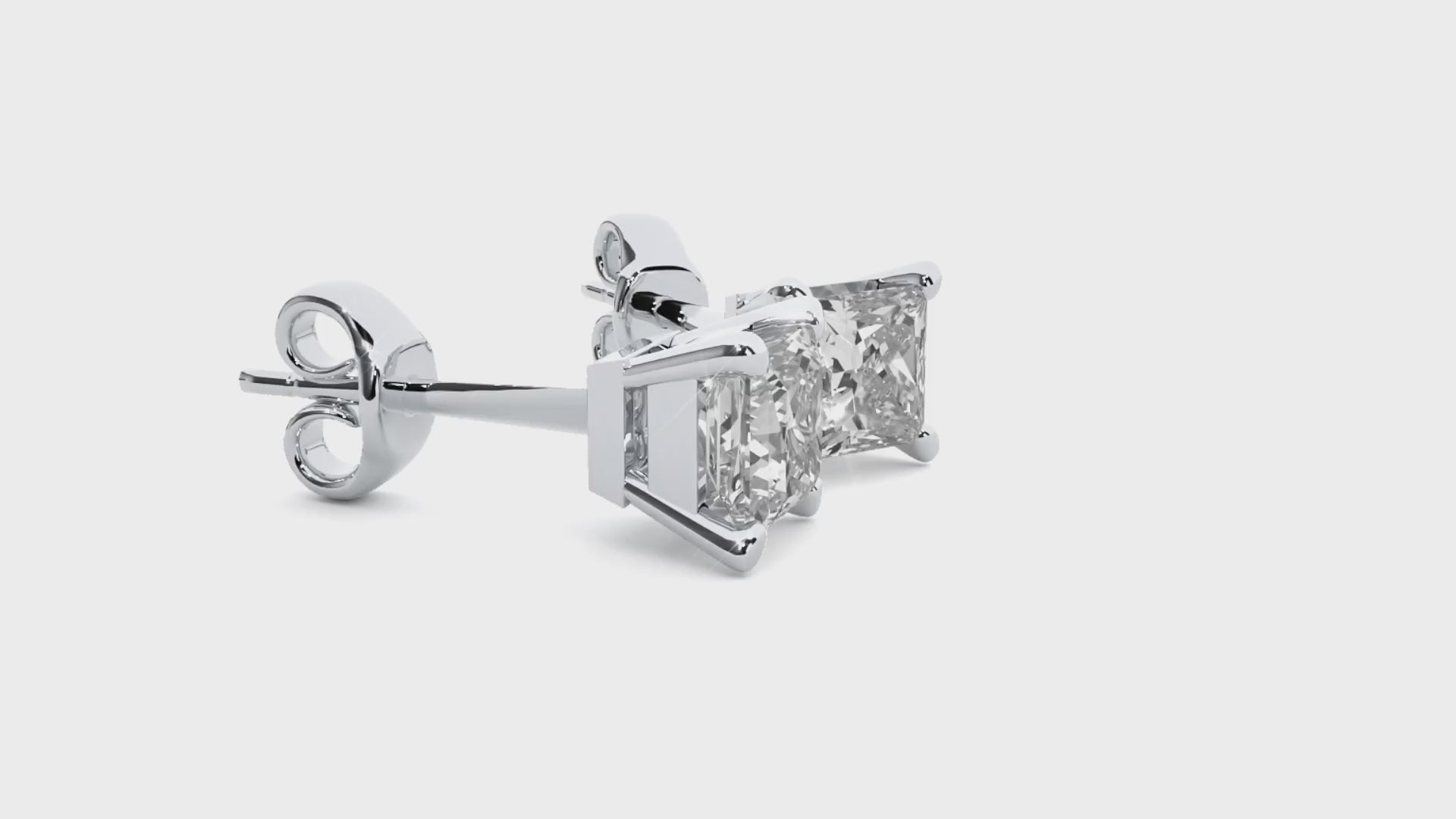 1 Carat G Color VS1 Clarity Diamond Studded Natural Diamond Studs Earrings.